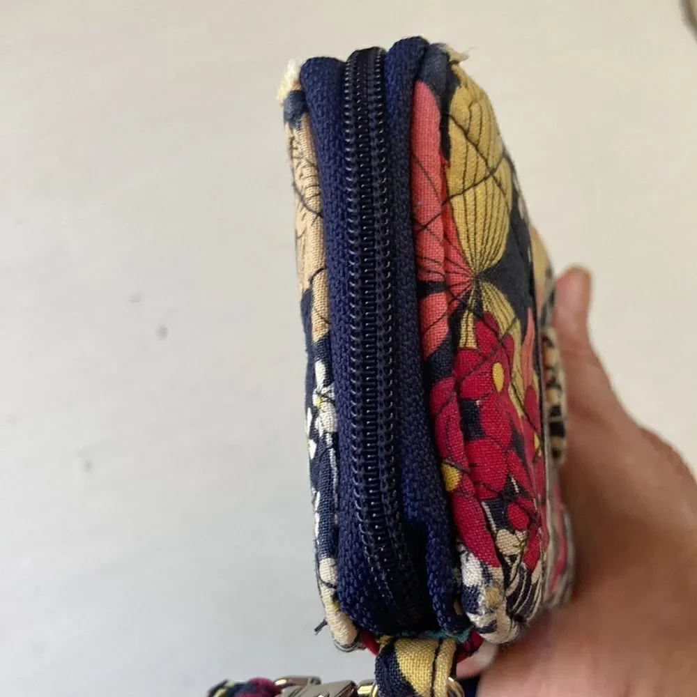 Vera Bradley Floral Happy Trail Carry It All Wristlet